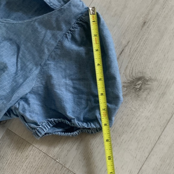 J. Crew Tiered Chambray Dress size 6 casual midi puffy dress nautical beach - Picture 6 of 12